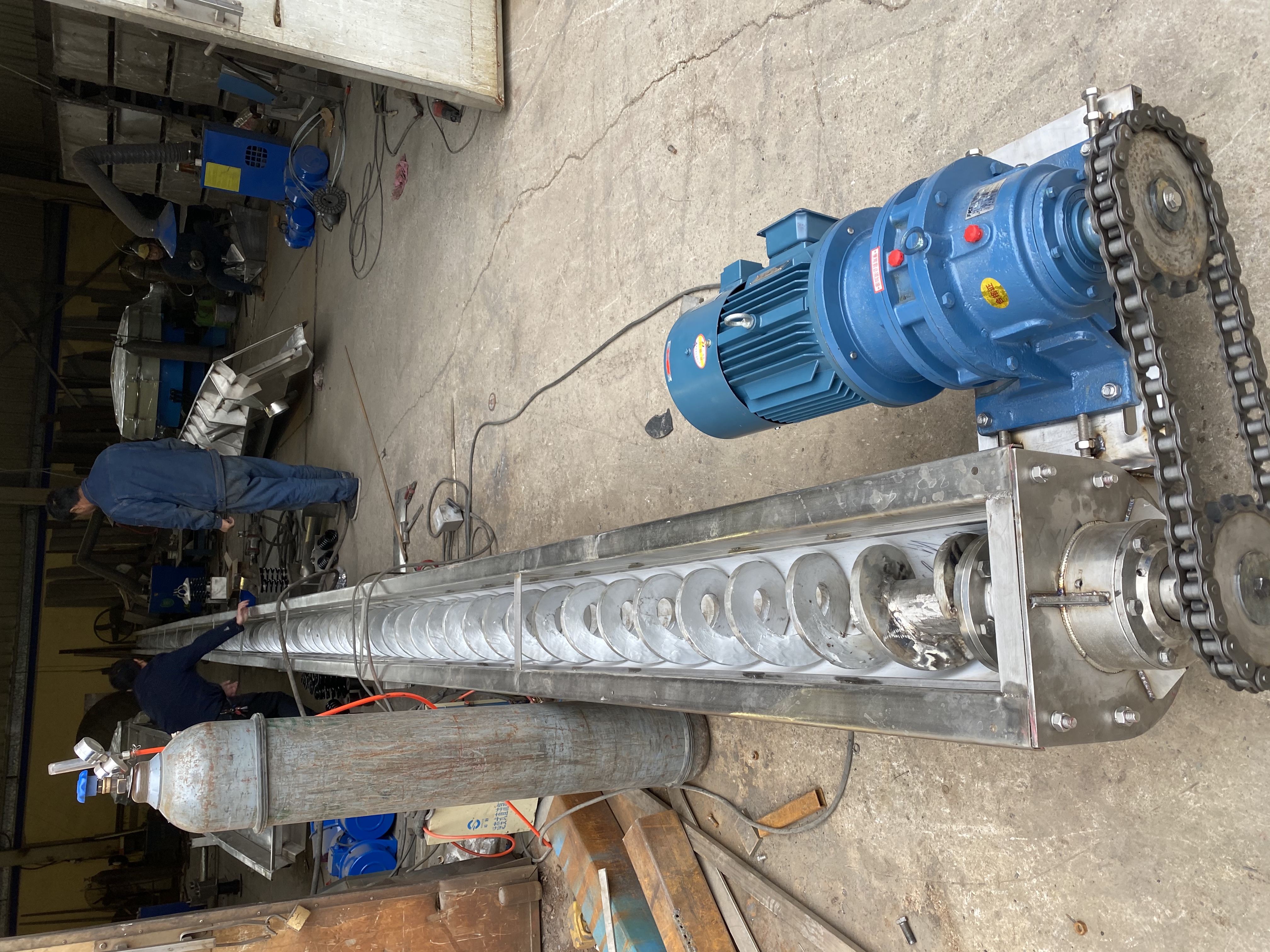 無軸螺旋輸送機